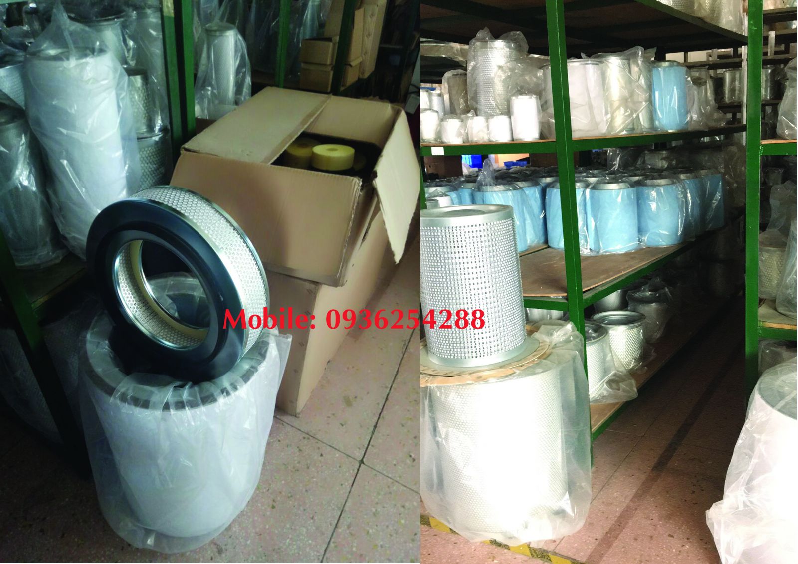 Bầu lọc dầu máy nén khí Kaeser